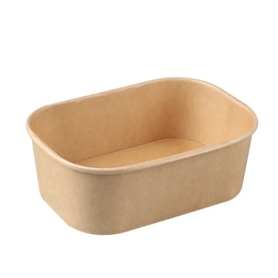acheter 750 ml de boîtes de papier kraft jetables en papier pour le contenant résistant aux graisses online manufacture