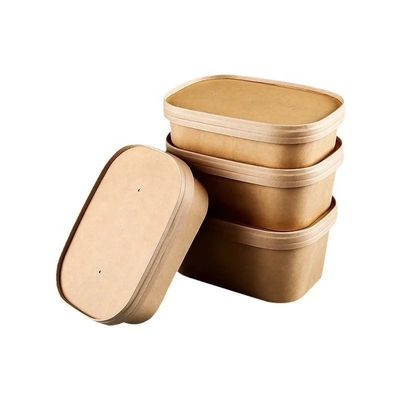 Buy Food Grade 500ml Rectangular Paper Boxes  And Lids For Branding online manufacture