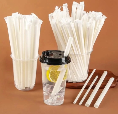 Buy 6*210mm CPLA Compostable Straws online manufacture