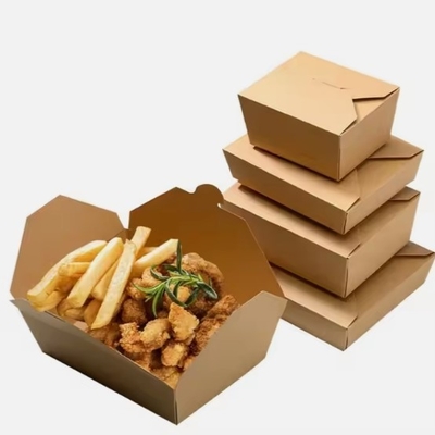 Buy Leak Proof Kraft Paper Lunch Boxes For Parties Freezer Safe Eco Friendly online manufacture