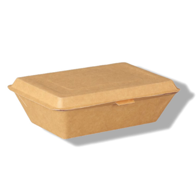 Buy 400ml Corrugated Clamshell Box Customizable Paper Take Out Food Containers online manufacture