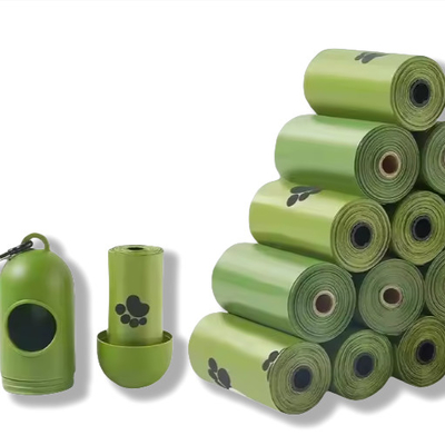 kopen PBAT Eco-vriendelijke poepzakken voor honden Maïsstysel composteerbare afvalzakken online manufacture