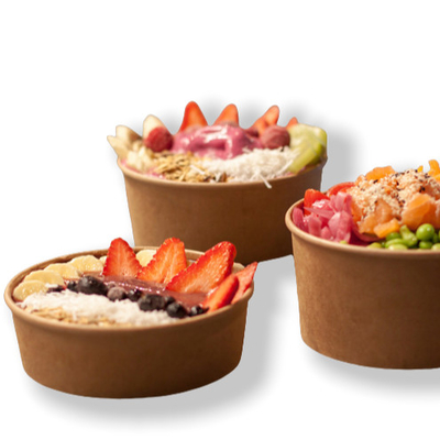 Buy 1500ml Disposable Salad Containers Hot Salad Paper Bowl Customization online manufacture
