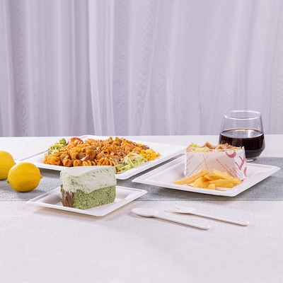 Buy Takeaway Paper Containers Square Paper Plate For Takeout No Oil online manufacture