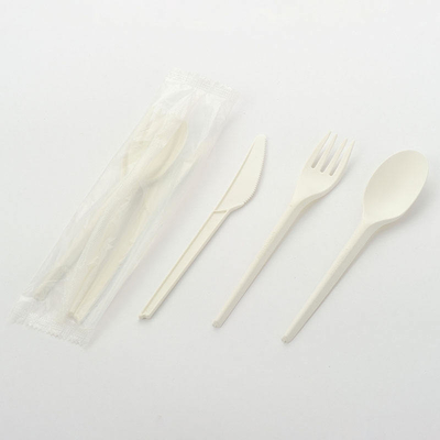 Buy Disposable CPLA Fork Spoon Knife Plastic Cutlery Set With Napkin online manufacture