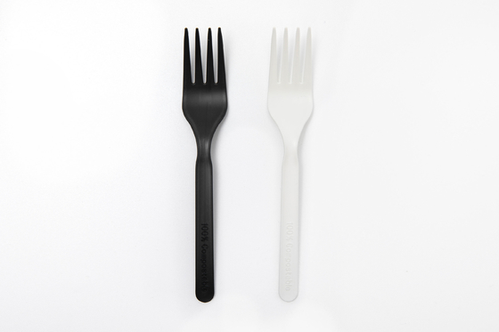 Buy CPLA Manufacture Disposable Fork Biodegradable Eco Friendly Cutlery Fork Sustainable online manufacture