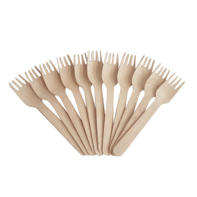 Buy Durable 160mm Compostable Wooden Forks Environmental Friendly online manufacture
