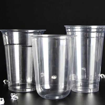 Buy BPI ISO9001 Certified PLA Compostable Cups Clear 14oz 90*56*115mm online manufacture