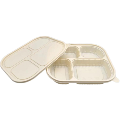 Buy 4 Compartment Disposable Container Rectangular Take Away Box 1250ML 1100ML online manufacture