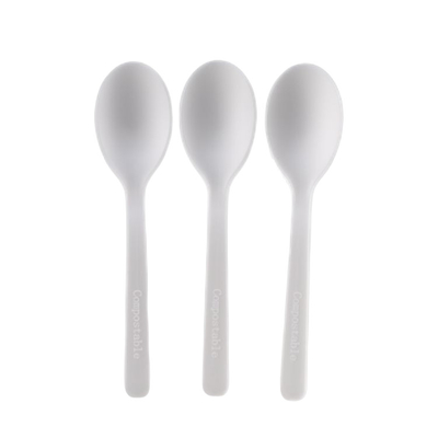 Buy Composatable Biodegradable Free Spoon For Party Restaurant CPLA Disposable Spoon online manufacture
