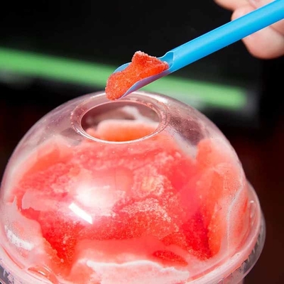 Buy Plastic Spoon Straws Disposable Stocked PLA Biodegradable Spoon Straw For Ice online manufacture