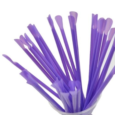 Buy Shave-ice Milk Shake Disposable PLA Straw With Spoon Multi-color PLA Spoon Straws Scoop Snow Cone Straws online manufacture