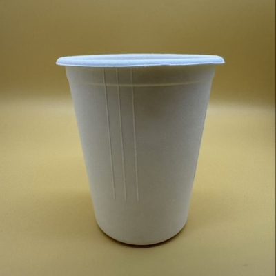 Buy 12oz Disposable Biodegradable Paper Plup Cup And Lids For Takeaway Coffee Milk Drinks online manufacture