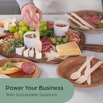 Buy Cutlery Set Biodegradable Wood Spoon Fork Knife Disposable Wooden Wrapped Cutlery For Party Wedding online manufacture
