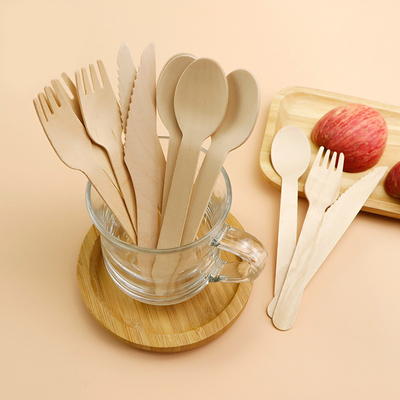 Buy Eco Life Wooden Cutlery Biodegradable Wooden Cutlery Set Kitchen Wooden Travel Cutlery Set online manufacture