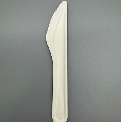 Buy Eco Friendly Compostable Degradable Disposable Sugarcane Bagasse Paper Pulp Knife online manufacture