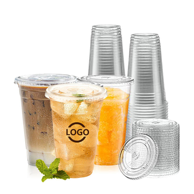 Buy 8OZ 12oz 16oz 20oz 24oz Bubble Tea Boba Beverage Coffee Clear PLA Cup online manufacture