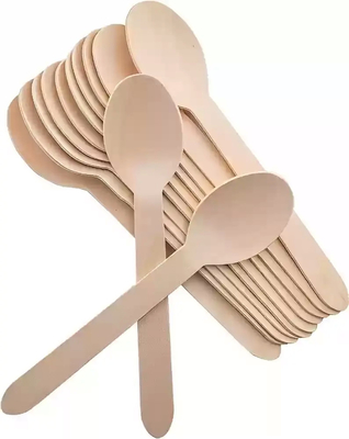 Buy Biodegradable Disposable Wooden Cutlery Set 100% Eco Friendly Compostable Wooden Food Spoon online manufacture