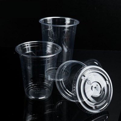 Buy Eco-Friendly PLA Cup And Lid With Custom Logo 100% Biodegradable PLA Compost Cup online manufacture