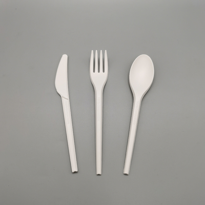 Buy Heatproof Biodegradable Eco-friendly Customizable Disposable PLA Knife Fork And Spoon online manufacture