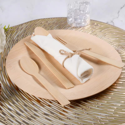 Buy Compostable Biodegradable Travel Reusable Wooden Cutlery Sets Bulk Spoon Knife Fork Birch Disposable Wooden Cutlery online manufacture