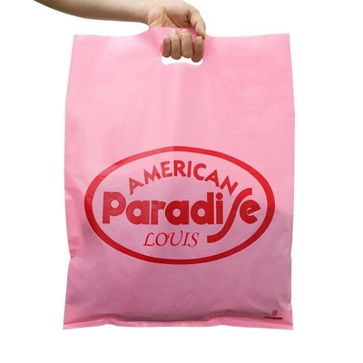 Buy 100% Eco Friendly Biodegradable Seal Bag Customization Die Cut Plastic Bag online manufacture