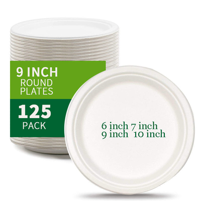 Beli Pengendali Lemak Microwave Biodegradable Makanan Container Disposable Bagasse Plate online manufacture