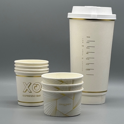 Buy Custom Takeway Portable Kraft Craft Cup Hotel Restaurant Paper Coffee Cups Double Wall With Lids online manufacture