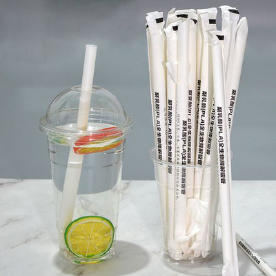Beli Grosir yang dibungkus secara individu yang dapat terbiodegradasi pada jerami Boba meminum jerami plastik online manufacture