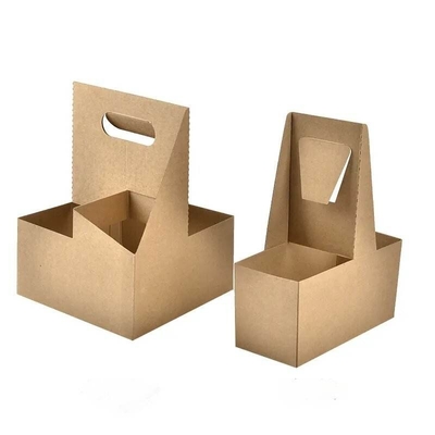 kaufen Getränke Waagerei Einwegbasis Portable Takeaway Verpacktes Warmes Getränk Kaffeetasse Halter Getränke Träger mit Griff online manufacture