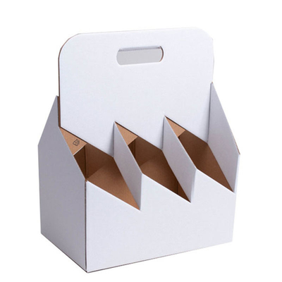 kaufen Custom Eco Kraft Papier Becherhalter für Milch Tee Getränke Bier 4 Packungen 6 Packungen Wein Verpackung online manufacture