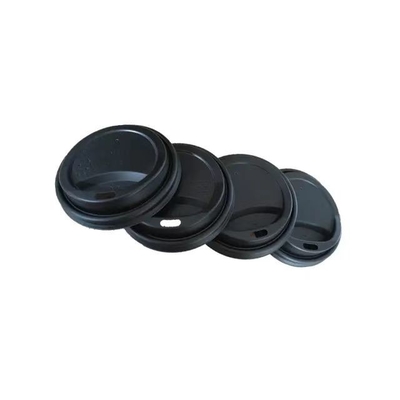 Capa de CPLA livre de BPA durável ф62mm Biodegradável sem palha Branco Preto