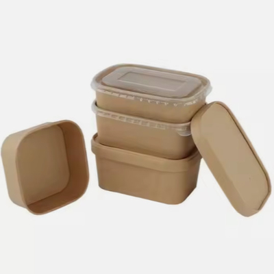Umweltfreundliche Kraft-Bento-Boxen Lebensmittel-Catering-Boxen Gepäck aus biologisch abbaubarem Material