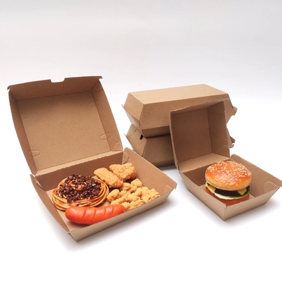 Umweltschonende, abbaubare, gewölbte Lebensmittelbox, Burgerverpackungskiste, langlebig