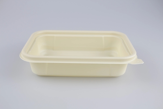 Das neue Design der Take-out-Lebensmittelverpackung Lunchbox Maisstärke 500ml rechteckiger Lebensmittelbehälter