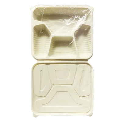 700ml capacity biodegradable compostable corn starch clamshell food box packaging box