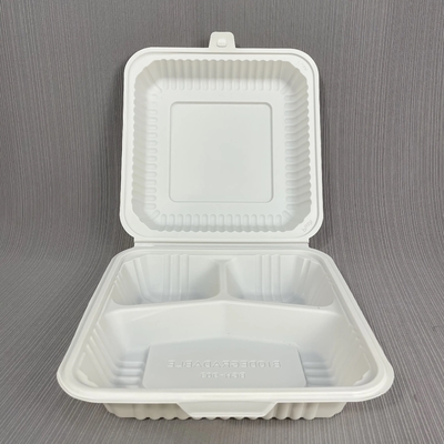 Özel Logo Çıkartma öğle yemeği Kutusu Konteyner Restoran Plastik Tek kullanımlık gıda konteyneri
