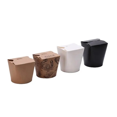 Custom printed logo pasta box packaging Hot compostable takeout pasta boxes