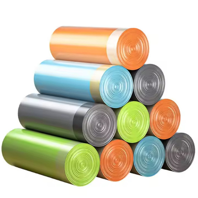 OEM Robuste kompostierbare Plastiktüten biologisch abbaubare Mülltüten mit Zugseil