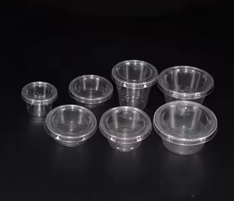4oz PLA Gewürz Plastik Tassen Plastik Chutney Tassen mit Deckel langlebig