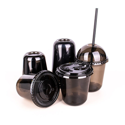 16oz PLA Disposable Cups Plastic Black Custom Beer Pong Cups Fda Approved