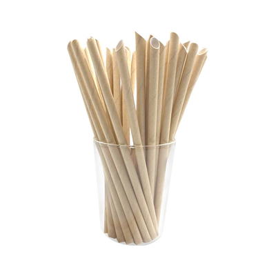 OEM Recycled Paper Straws Biodegradable Individually Wrapped Paper Straws For Drinking