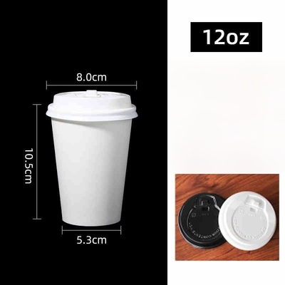 China Großhandel Einweg-Kaffee-Tasse 12oz Papiertasse Einzelwandpapiertasse Getränke mitnehmen