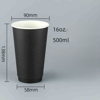 Öko-freundliche Bistratal 16oz Papierbecher und Deckel für heiße Getränke