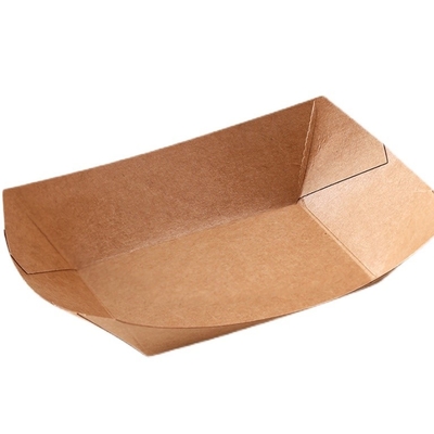 Einwegschacht aus braunem Papier für Früchte und Kraftfutterboxen