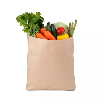 Op maat gedrukte groentepapieren zakken biologisch afbreekbare papieren zakken voor supermarkt