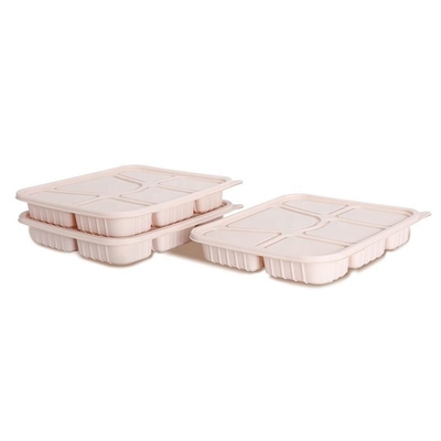 3 Compartment Disposable Cornstarch Meal Tray Disposable Meal Trays 160g
