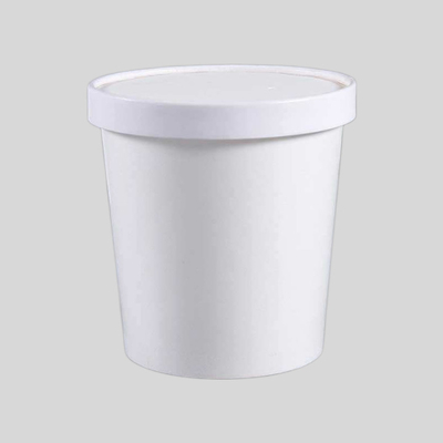 24 Unzen Papier-Lebensmittelbehälter Öko-freundlich mitnehmbare Papiersuppen Tassen ohne Zusatz Pfas Suppen Tasse mit Papierdeckel