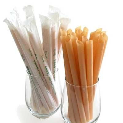 Customized Smoothie Bagasse Drinking Straws Sugarcane Fiber Environmentally Friendly Material Bagasse Straws