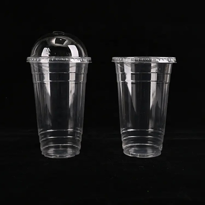 Klarer, biologisch abbaubarer Plastikbecher pla 12oz 16oz 20oz 100% kompostierbarer PLA Becher